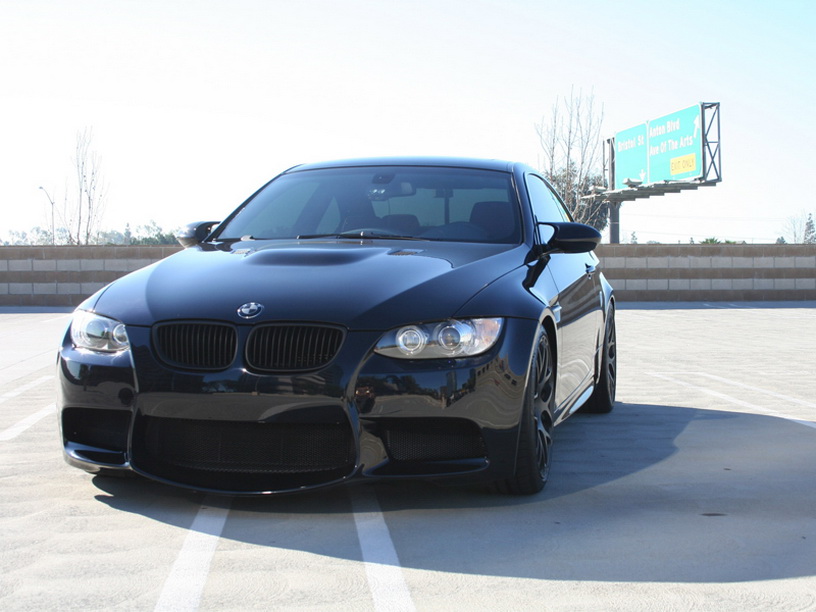 BMW M3 E92 with Racing Dynamics Mods Dressed in Flat Black Carscoop